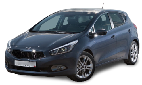 2D коврики EVA в салон и багажник на Kia Ceed II (JD) хэтчбек (2012-2018)