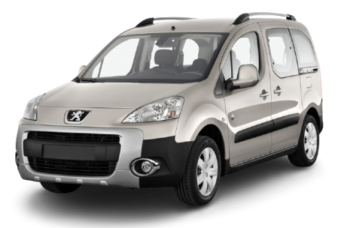 2D коврики EVA в салон и багажник на Peugeot Partner II (2008-2012)
