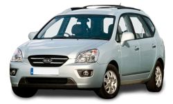 2D коврики EVA в салон и багажник  на Kia Carens III UN, 7 мест (2006-2013)