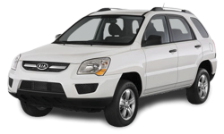 2D коврики EVA в салон и багажник  на Kia Sportage II KM (2004-2010)