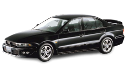 2D коврики EVA в салон на Mitsubishi Galant VIII, правый руль (1996-2003)