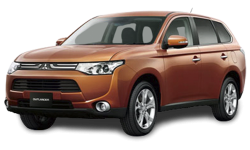 2D коврики EVA в салон и багажник на Mitsubishi Outlander III (2012-2015)