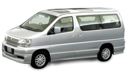 2D коврики EVA в салон и багажник на Nissan Elgrand I C50 правый руль (1997-2002)