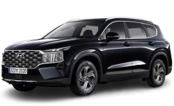 2D коврики EVA в салон на Hyundai Santa Fe IV рестайлинг, 7 мест (2020-н.в.)