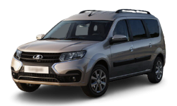 3D коврики EVA с бортами в салон на Lada Largus I, 5 мест, дорест (2012-2021)