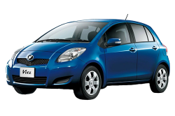 2D коврики EVA в салон и багажник на Toyota Vitz II XP90, правый руль, 5-ти дверная (2005-2011)